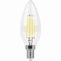 Лампа светодиодная, (11W) 230V E14 4000K прозрачная, LB-713